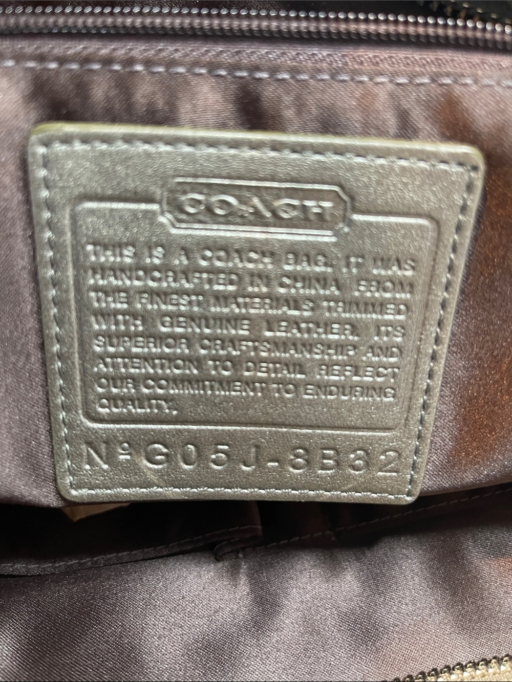 Coach G05J-8B32 Vintage Suede Brown Leatherware 1941 Y2K Shoulder Bag - Picture 3 of 10